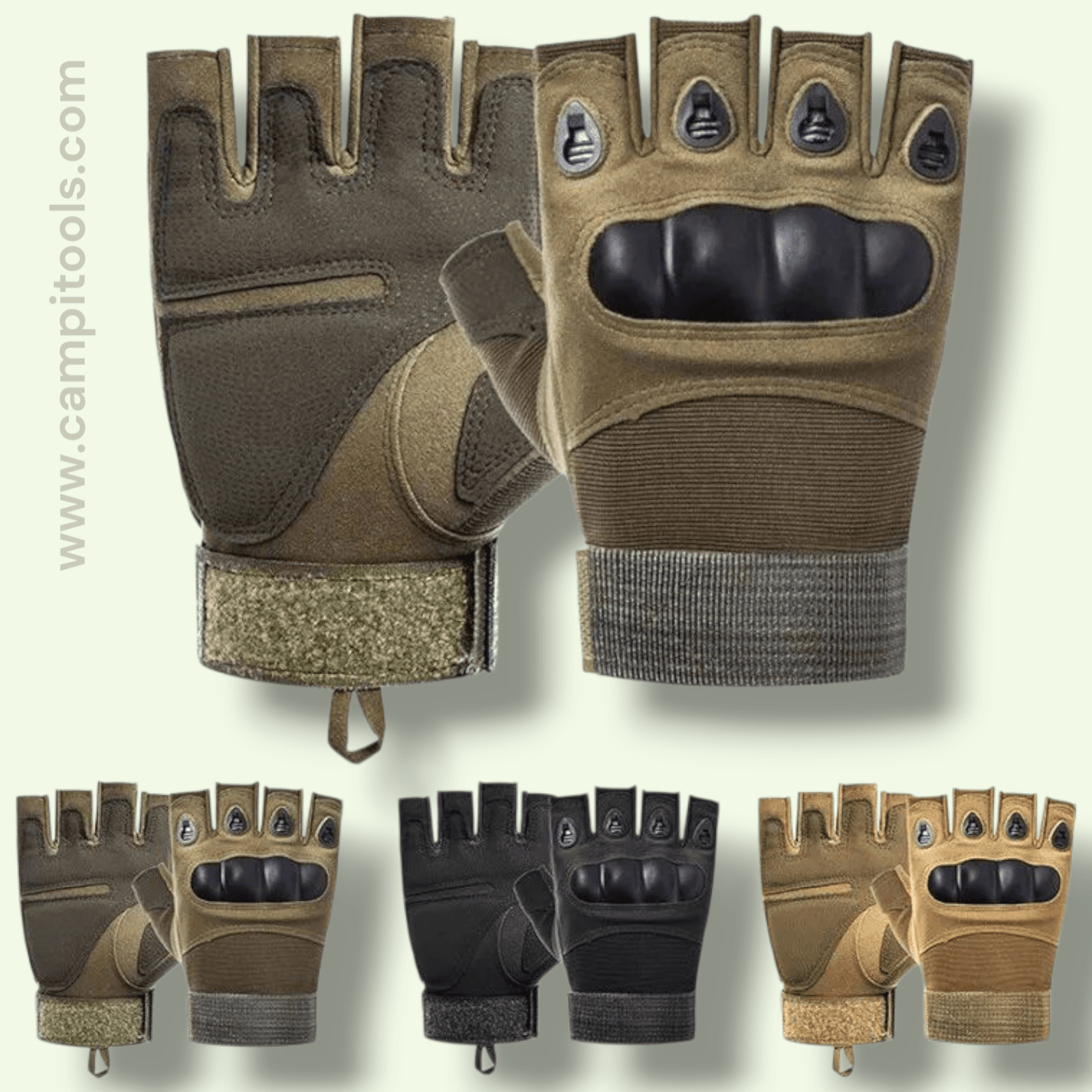 1000093616.png Gants tactiques, Demi Doigt, Sport, Tir, Chasse, Airsoft, Moto, Cyclisme - الصورة 1
