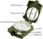 ⁦Boussole d'orientation avec déclinaison pour une navigation précise - Idéal pour la randonnée, le camping et la survie⁩ - الصورة ⁦2⁩
